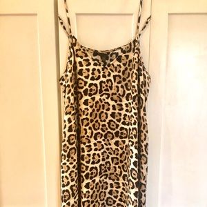 ATM Leopard-Print Silk Slipdress